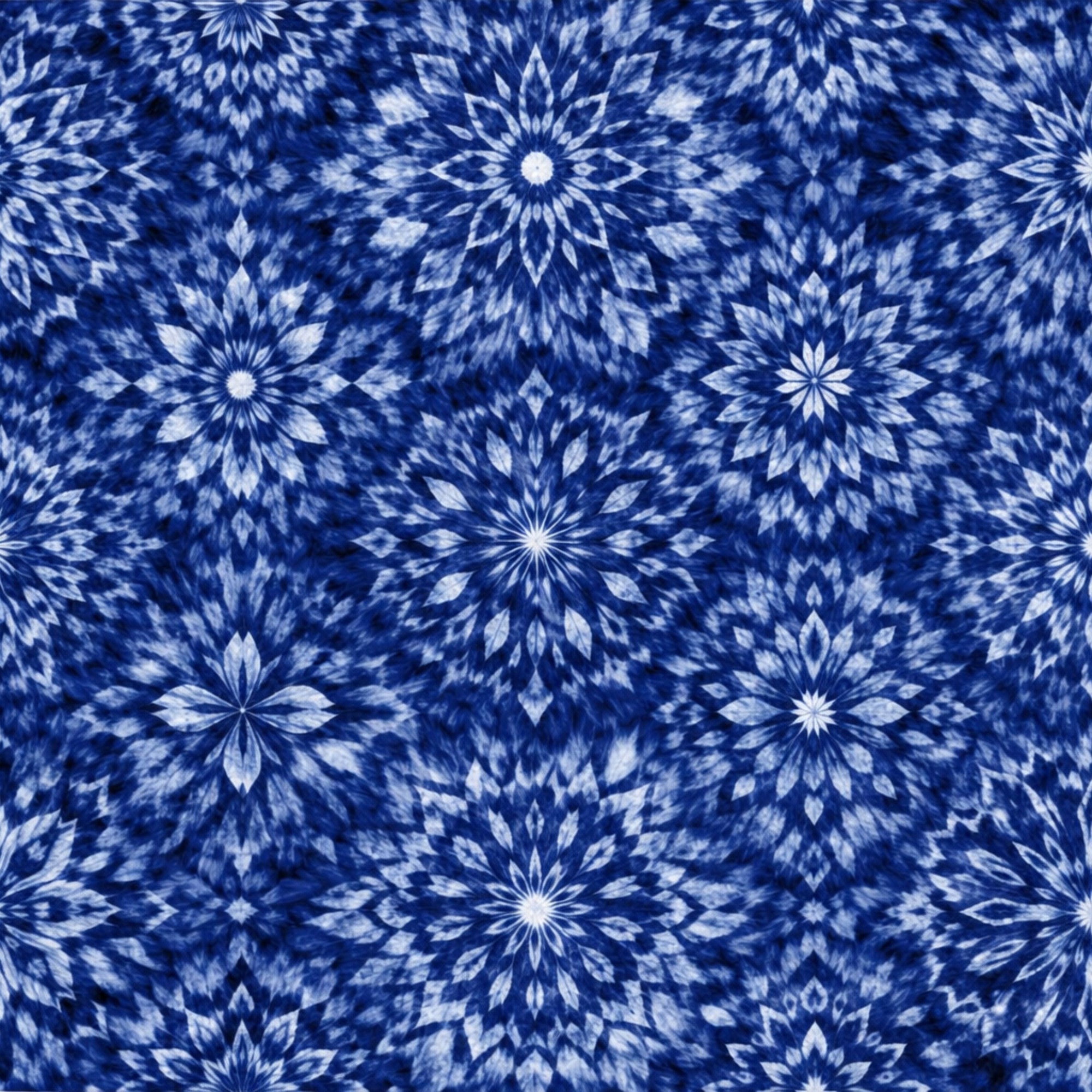 Indigo Shibori Tie Dye Pattern 28 Minky Fabric