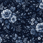 Indigo Shibori Tie Dye Pattern 29 Minky Fabric