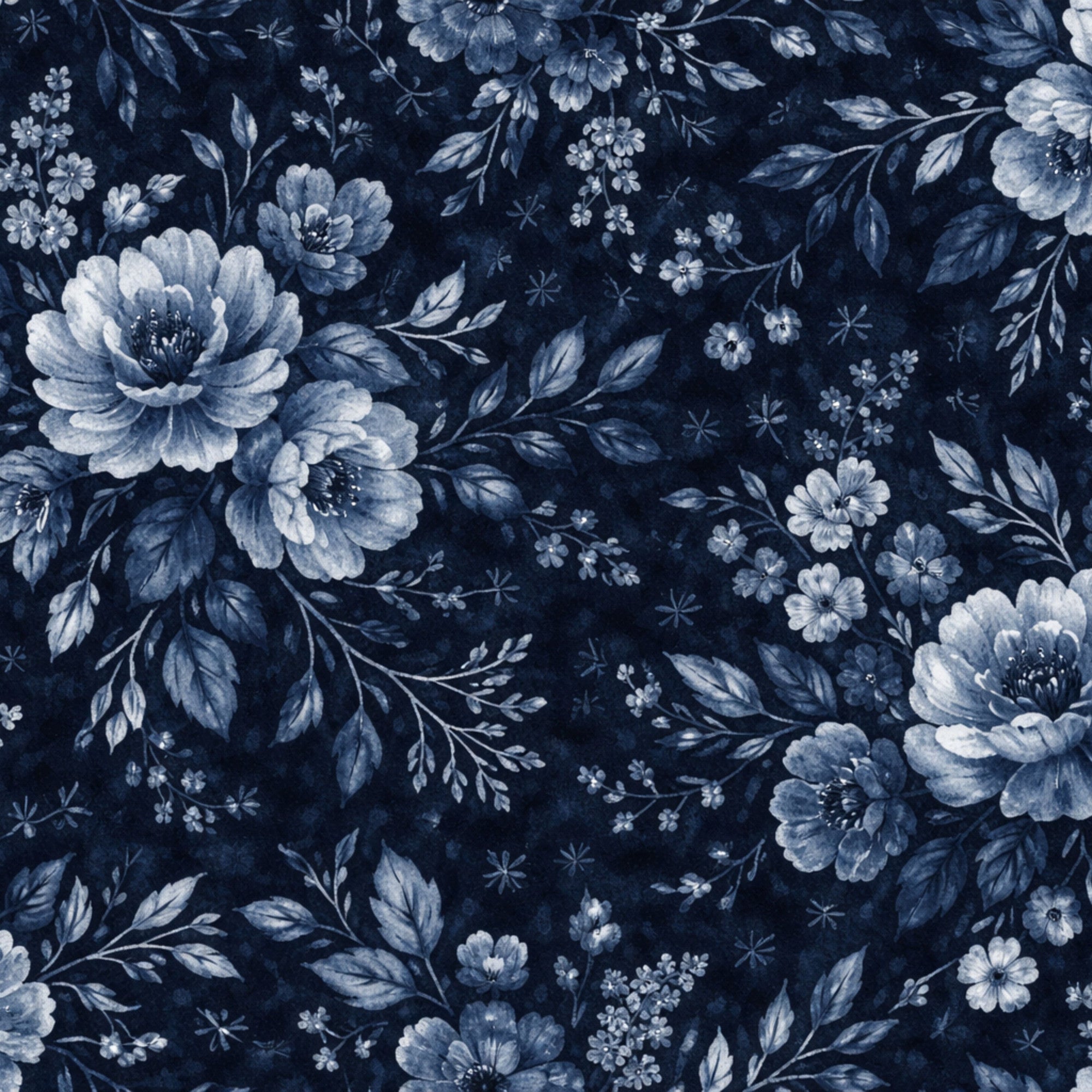 Indigo Shibori Tie Dye Pattern 29 Minky Fabric