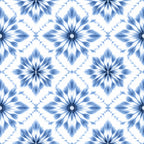 Indigo Shibori Tie Dye Pattern 4 Minky Fabric