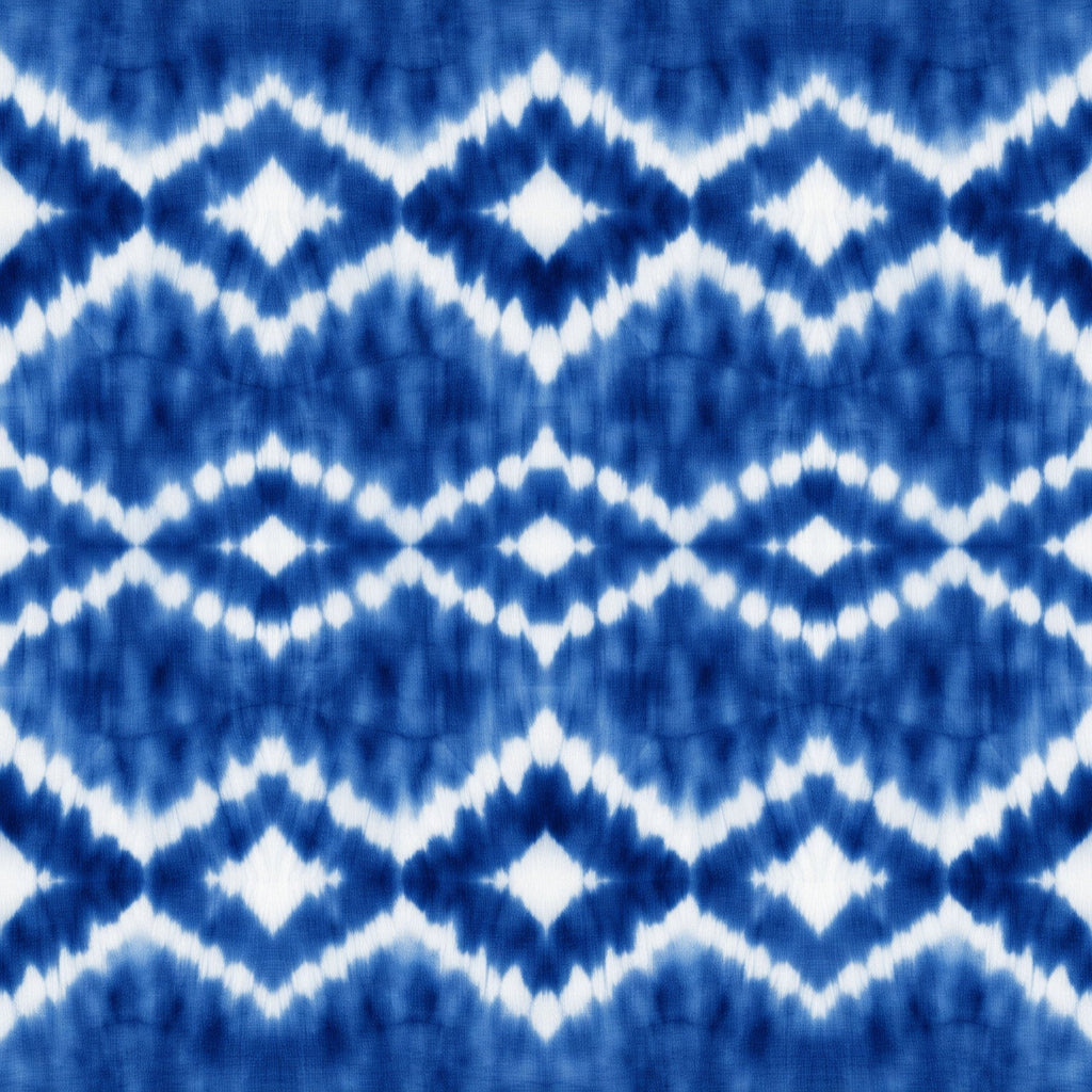 Indigo Shibori Tie Dye Pattern 6 Minky Fabric