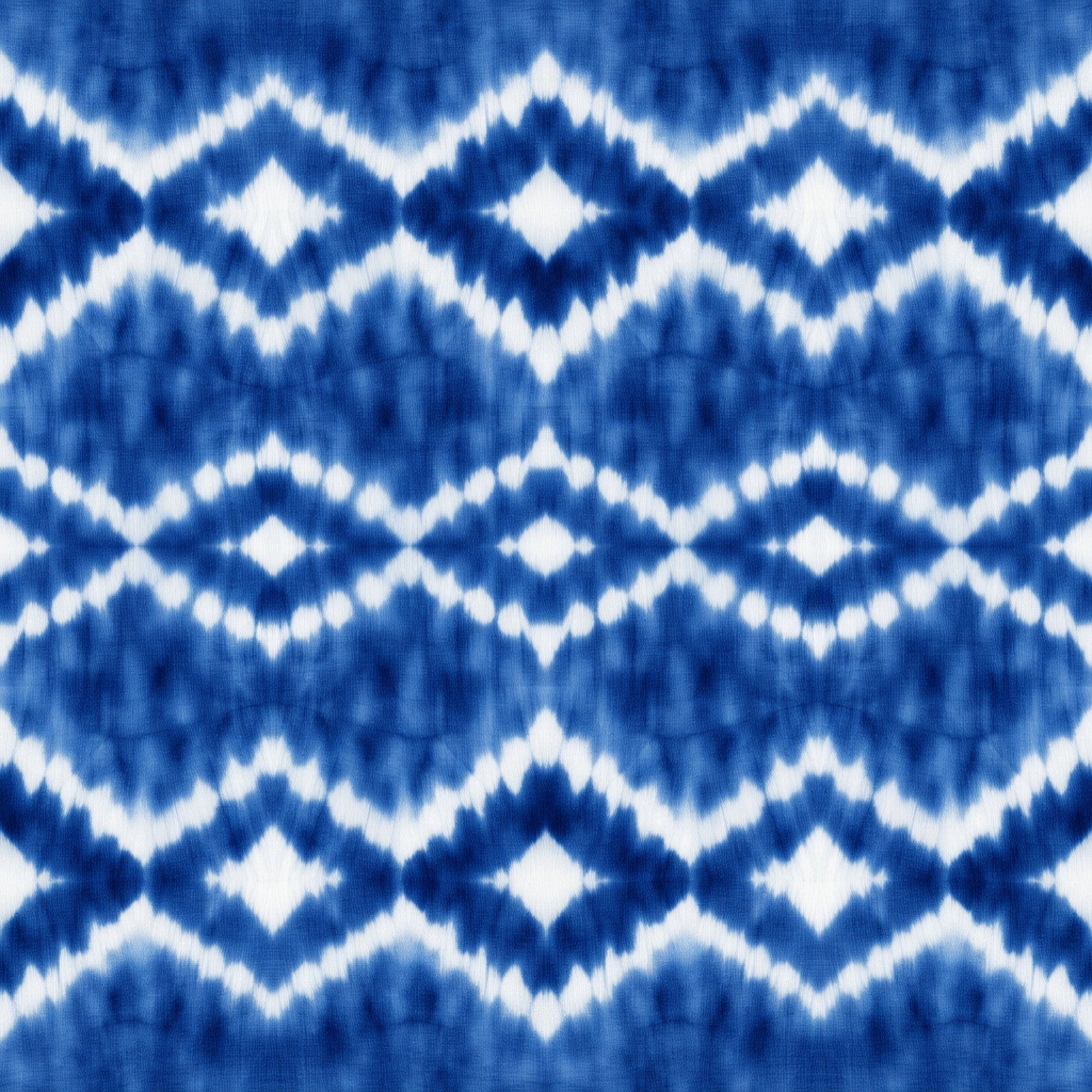 Indigo Shibori Tie Dye Pattern 6 Minky Fabric