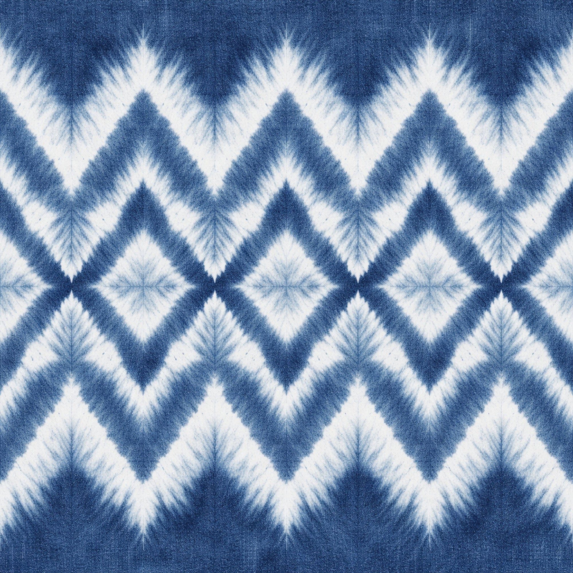Indigo Shibori Tie Dye Pattern 8 Minky Fabric
