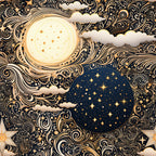 Infinite Galaxy Pattern 2 Minky Fabric