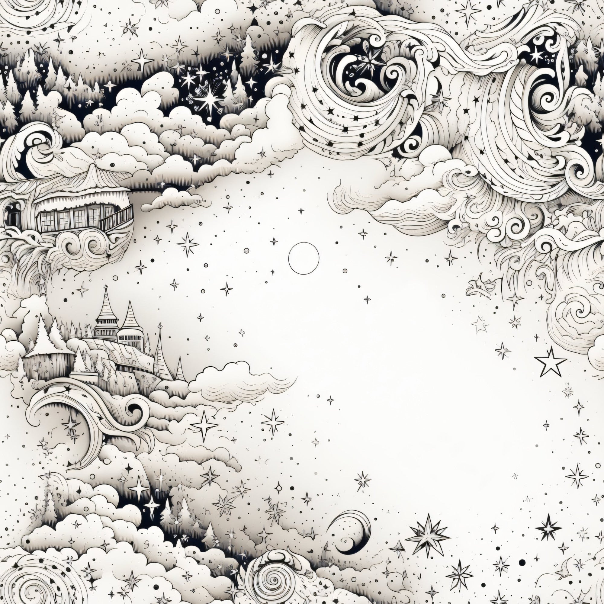Infinite Galaxy Pattern 5 Minky Fabric