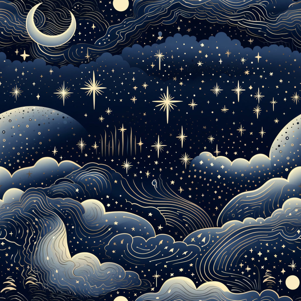 Infinite Galaxy Pattern 7 Minky Fabric