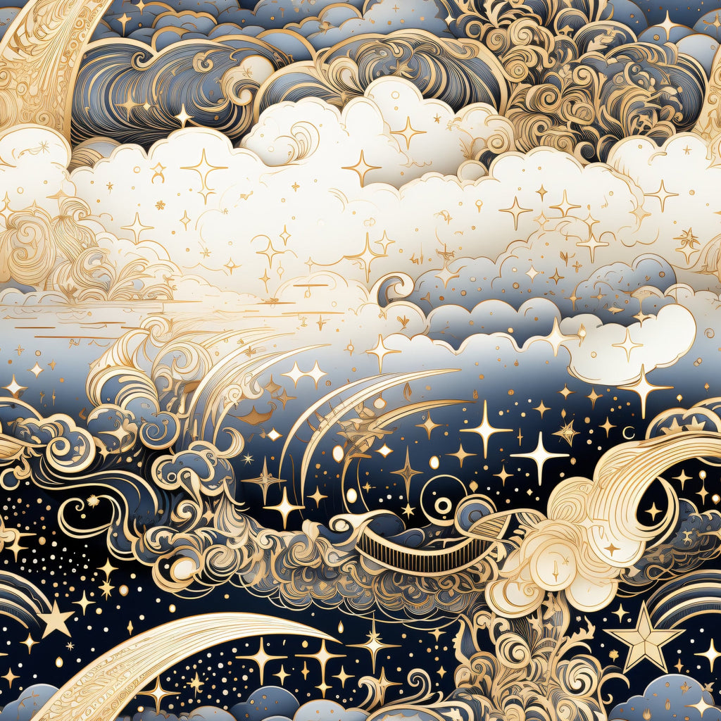 Infinite Galaxy Pattern 8 Minky Fabric