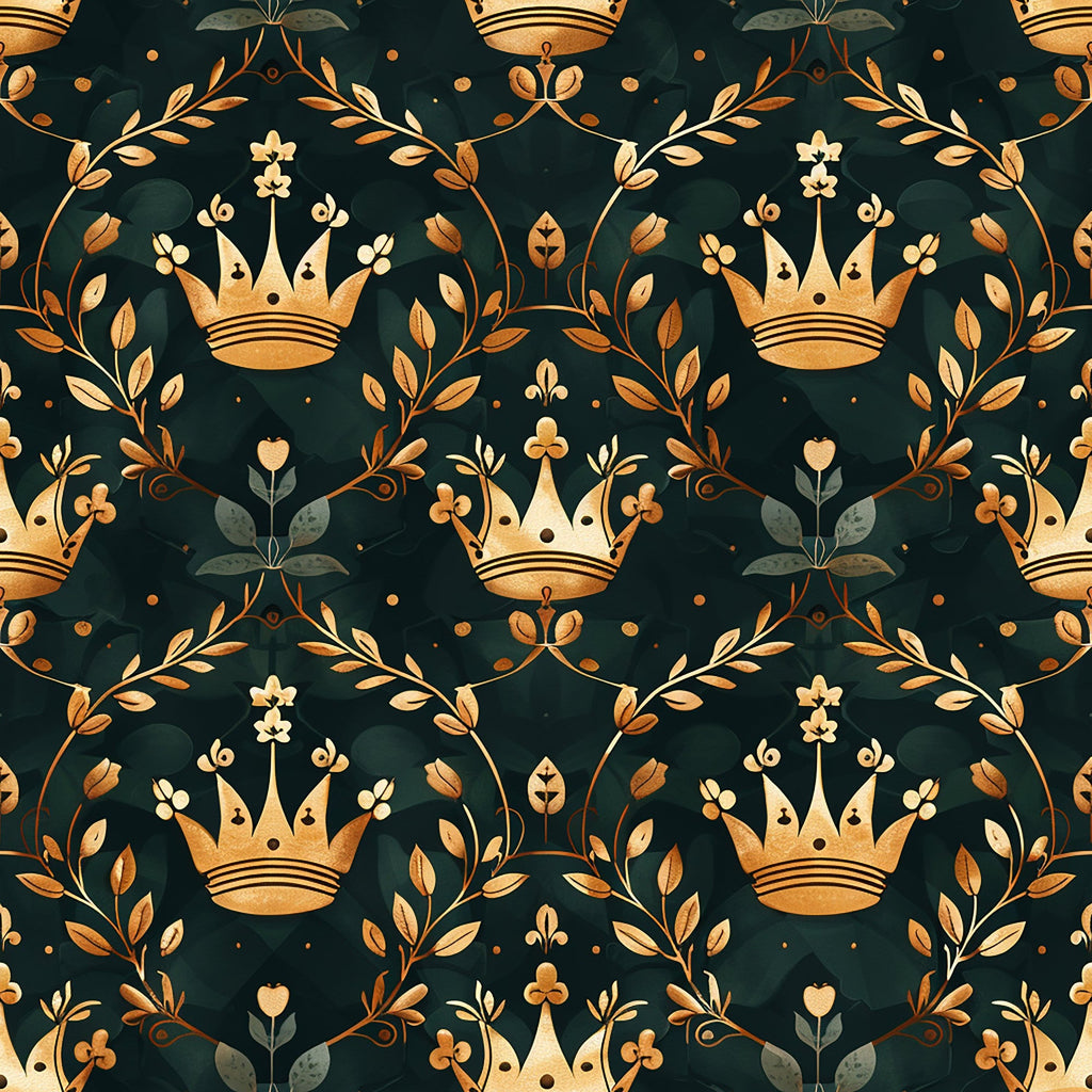 Gilded Regalia Pattern 2 Minky Fabric