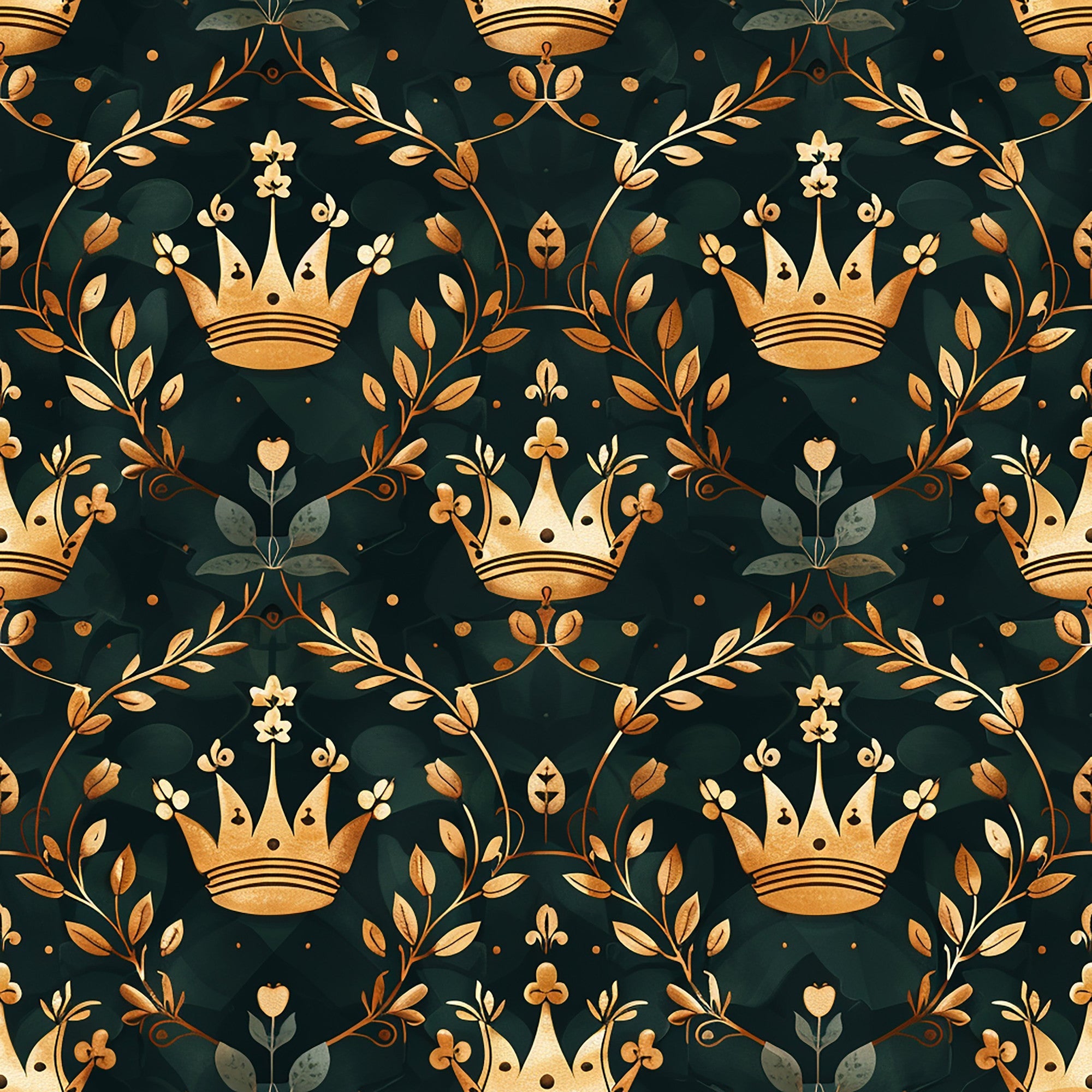 Gilded Regalia Pattern 2 Minky Fabric
