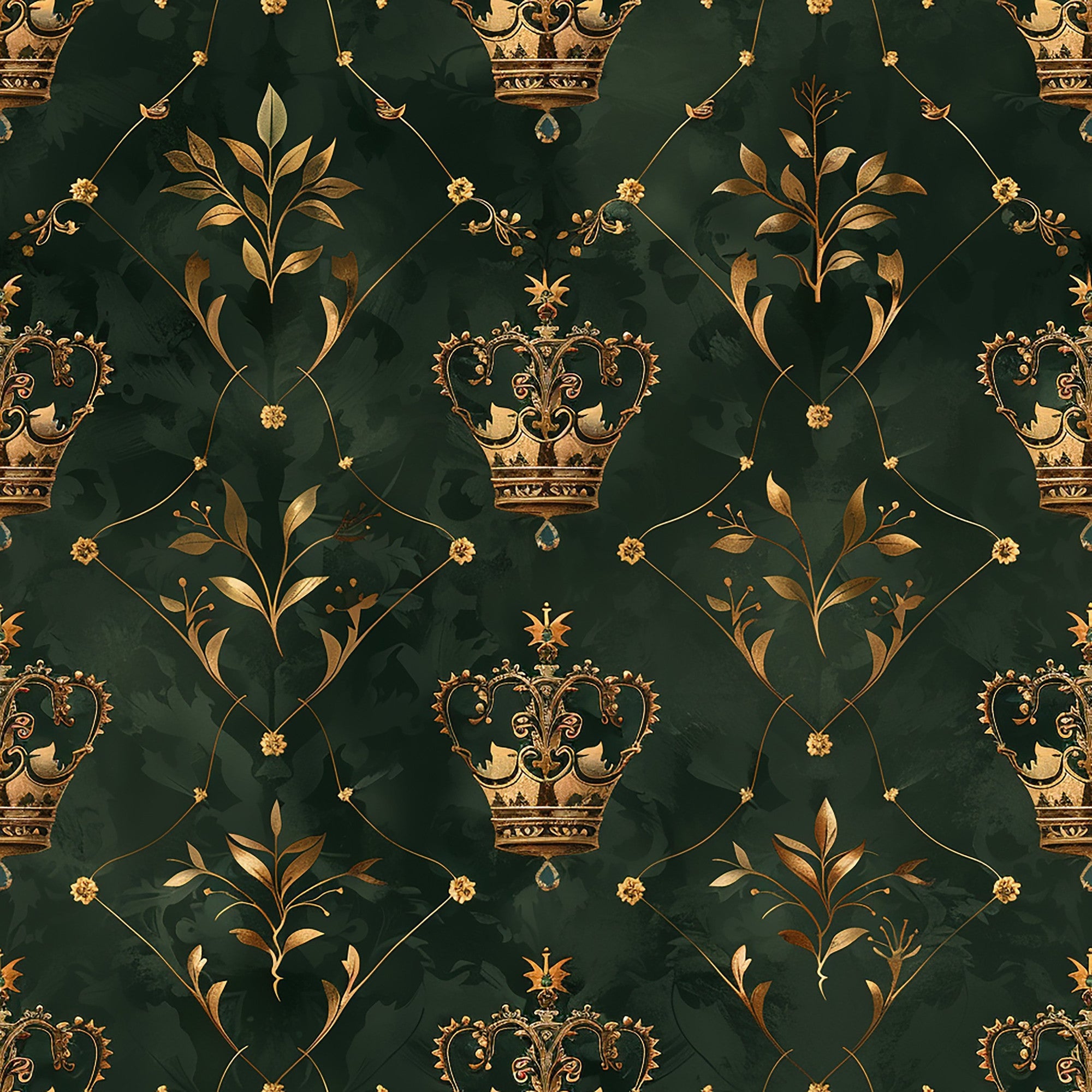 Gilded Regalia Pattern 4 Minky Fabric