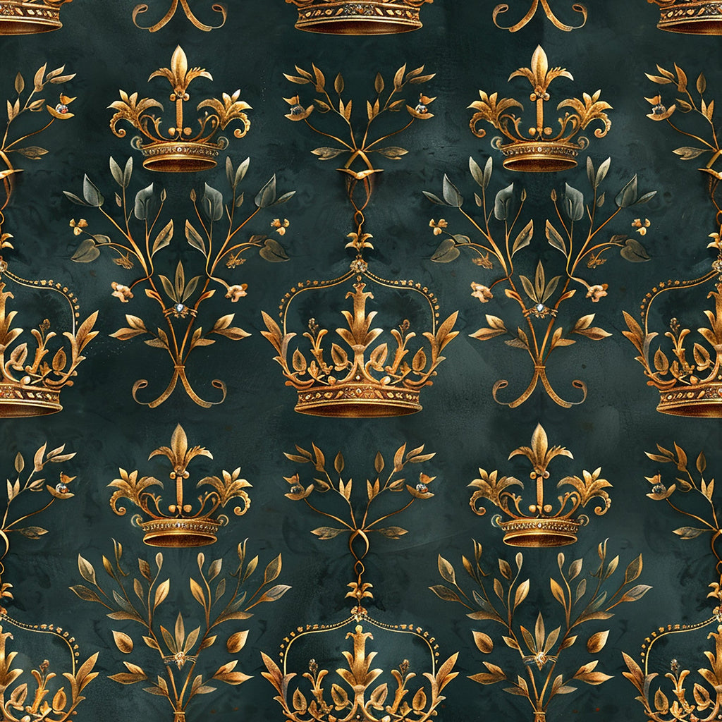Gilded Regalia Pattern 8 Minky Fabric