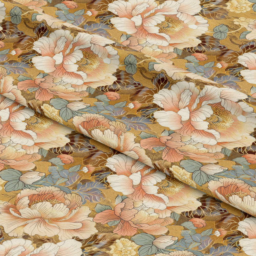 Japanese Blossoms Pattern 13 Quilting Cotton Fabric