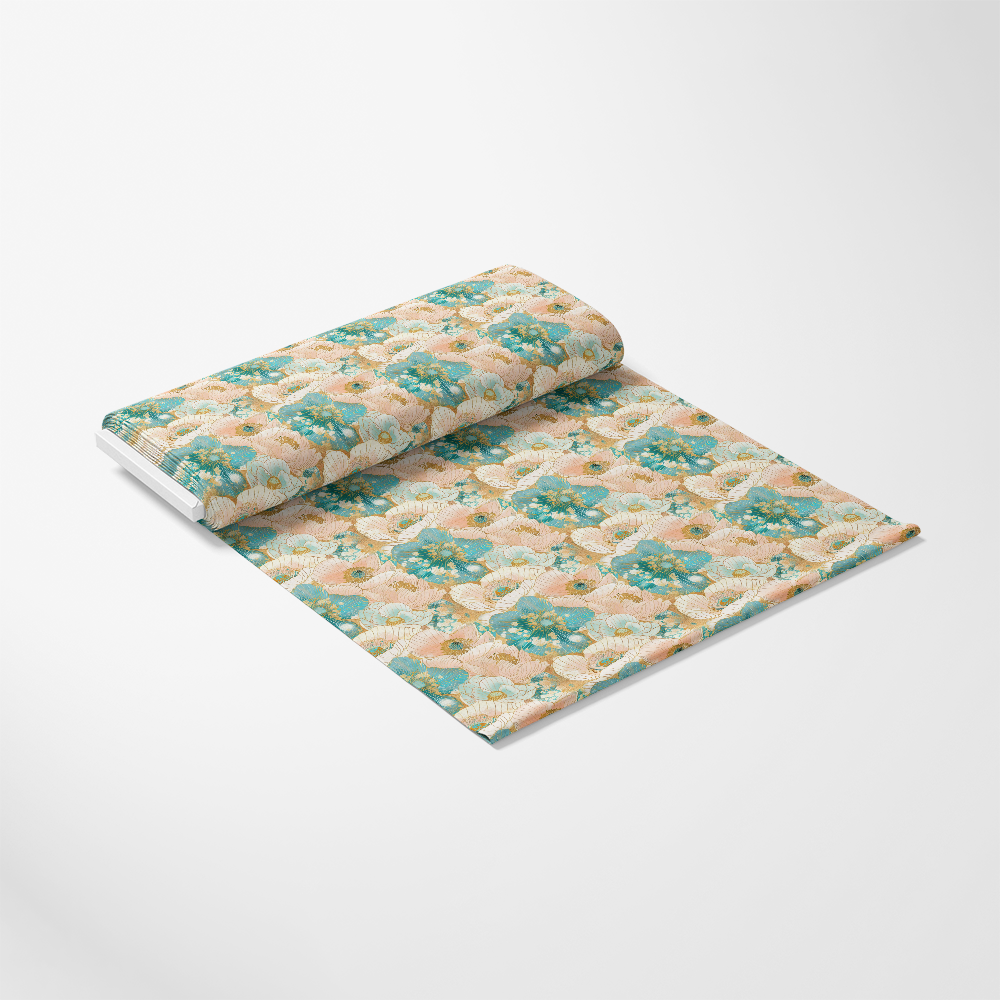 Japanese Blossoms Pattern 16 Quilting Cotton Fabric