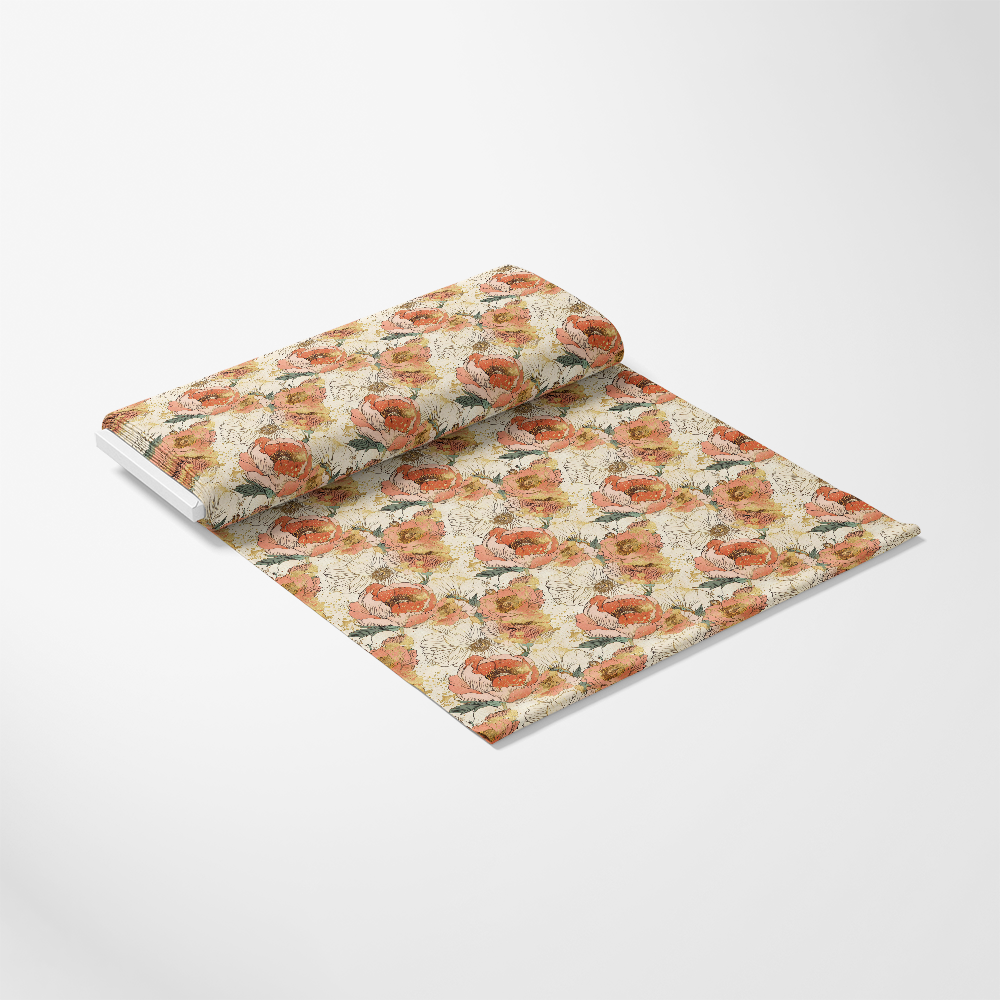 Japanese Blossoms Pattern 2 Quilting Cotton Fabric