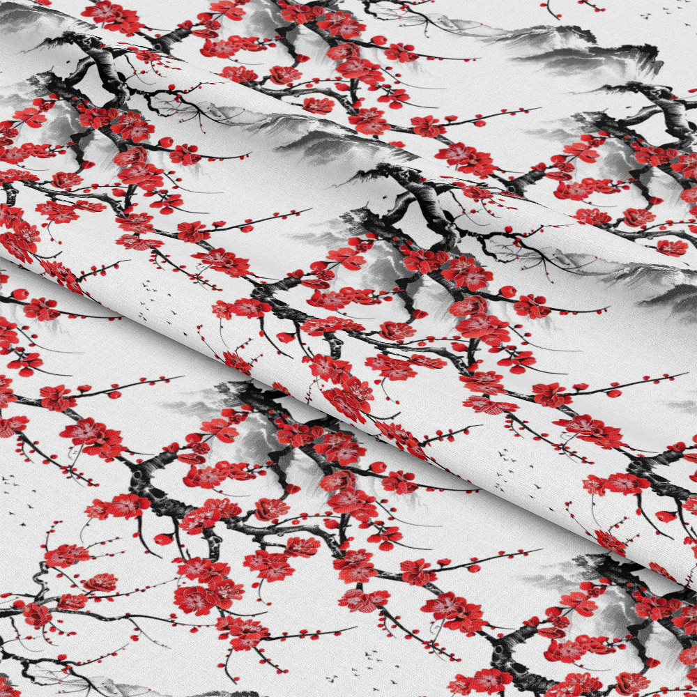 Japanese Cherry Blossoms 10 Quilting Cotton Fabric