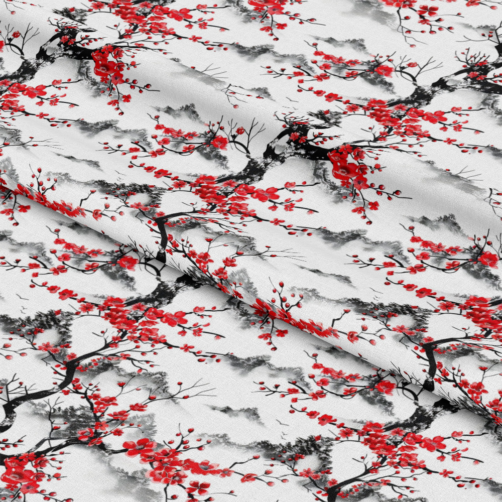Japanese Cherry Blossoms 8 Quilting Cotton Fabric