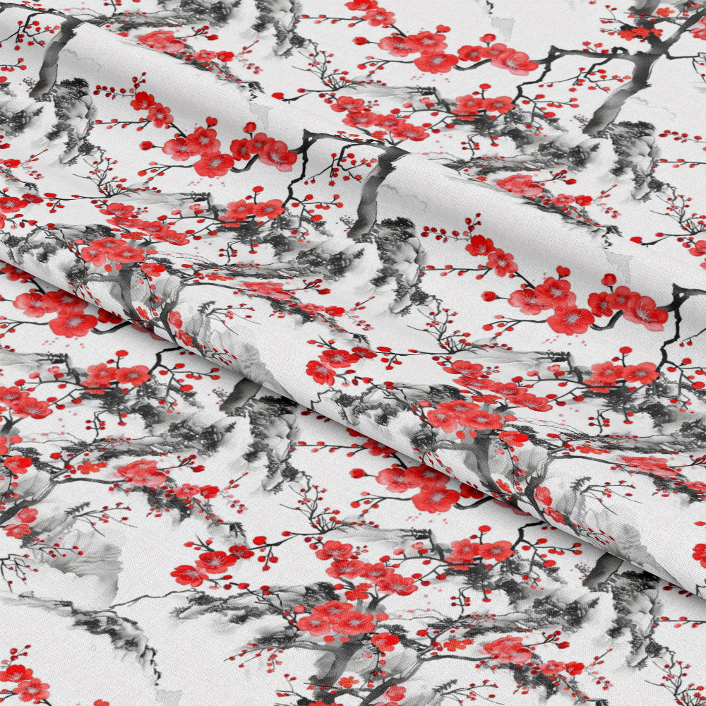 Japanese Cherry Blossoms 9 Quilting Cotton Fabric