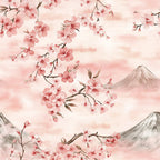 Sakura Summit Pattern 10 Minky Fabric