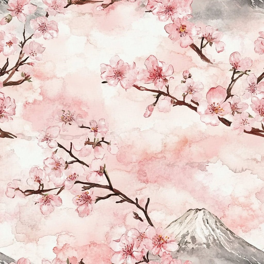 Sakura Summit Pattern 2 Minky Fabric