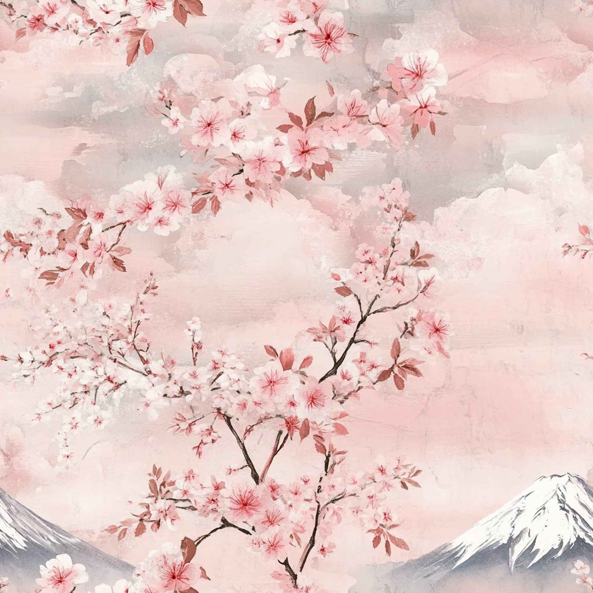 Sakura Summit Pattern 7 Minky Fabric