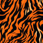 orange, black, tiger stripes, animal print, jungle pattern, wild cat, safari theme, bold stripes,, fabric panel, vibrant orange, nature inspired, wildlife design, tropical motif, animal skin pattern, fierce design, jungle cat, predator stripes, orange flames, striking pattern