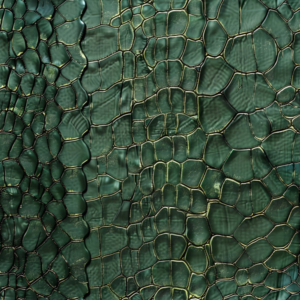 emerald green, forest green, dark green, reptile skin, crocodile pattern, alligator texture, animal print, scales design, exotic skin, jungle theme, wildlife pattern, textured surface,, fabric panel, natural pattern, organic shapes, realistic texture, safari theme, tropical motif, nature inspired