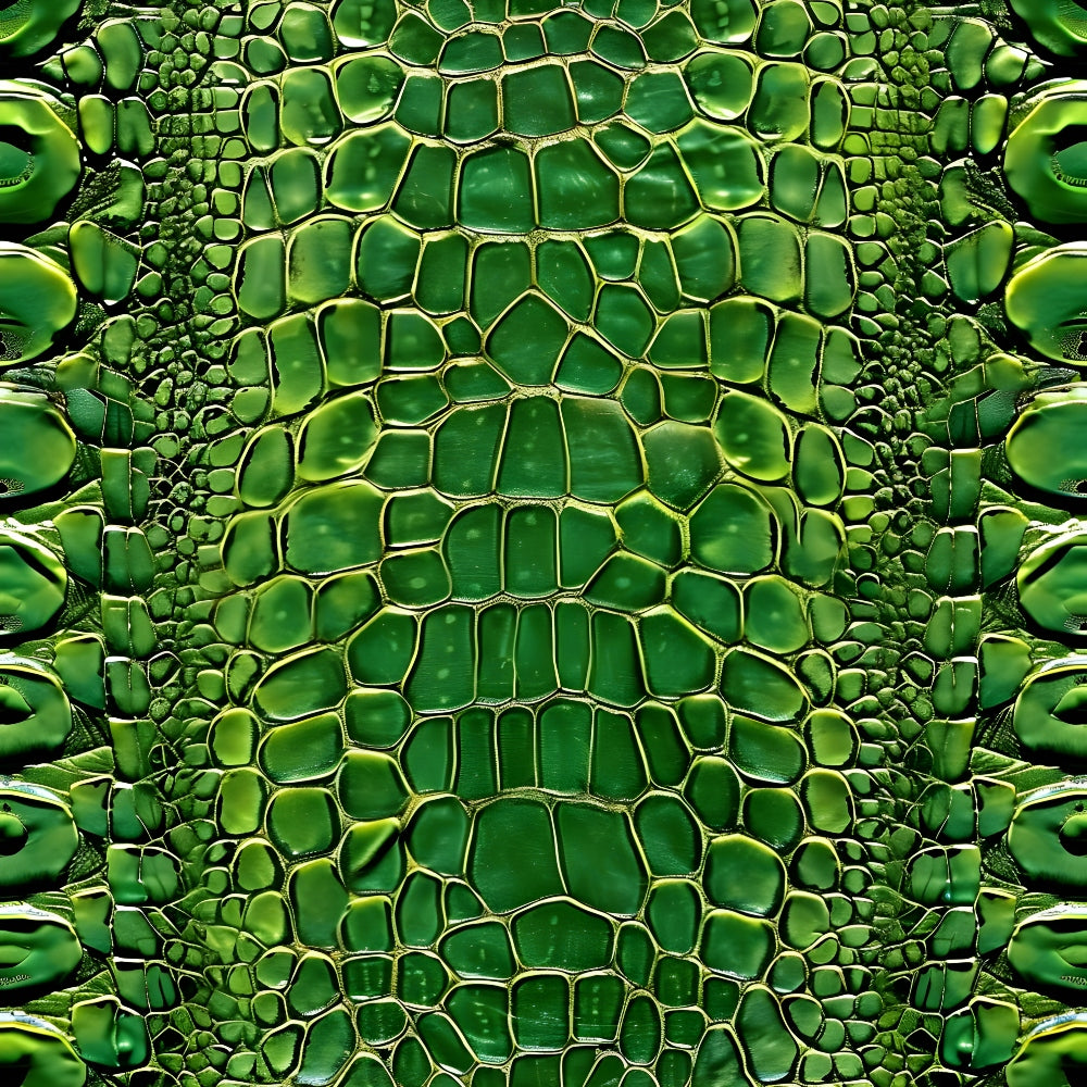 green, emerald, lime green, forest green, reptile skin, crocodile pattern, alligator scales, animal print, exotic skin, jungle theme, wildlife pattern, geometric scales, nature inspired,, fabric panel, tropical design, textured appearance, symmetrical pattern, organic shapes, safari theme