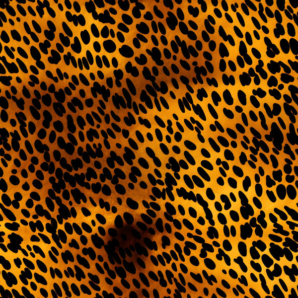 orange, black, leopard print, cheetah spots, animal pattern, jungle theme, wild cat, spotted design, golden yellow, safari print,, fabric panel, exotic animals, wildlife pattern, big cat spots, savanna theme, predator print, feline pattern, tropical design, adventure theme