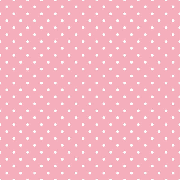 pink background, white polka dots, kawaii style, halloween cats, cute animals,, fabric panel, seasonal design, playful pattern, craft fabric, sewing material, festive theme, spotted design, pastel pink, whimsical mood, cotton fabric, quilting project