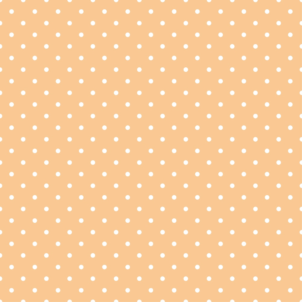 peach background, white polka dots, small circles, geometric pattern,, fabric panel, kawaii style, halloween theme, cute cats, orange tone, repeating dots, craft fabric, sewing material, autumn colors, playful design, japanese inspired, seasonal fabric, cotton material