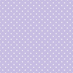 lavender, purple, white dots, polka dot pattern, small dots, regular spacing, geometric design, cotton fabric, quilting material, fabric panel, cute aesthetic, soft colors, pastel purple, repeating pattern, crafting fabric, sewing material, kawaii style, sweet design, spotted fabric, dotted background