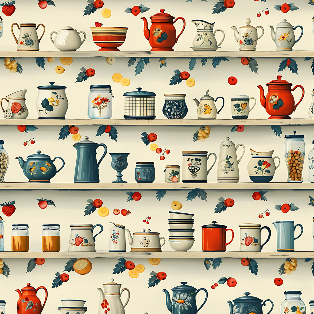 Vintage Pantry Pattern 12 Minky Fabric