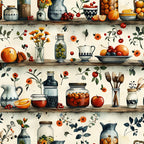 Vintage Pantry Pattern 4 Minky Fabric