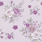 Lilac Ribbon Trellis Pattern 1 Minky Fabric