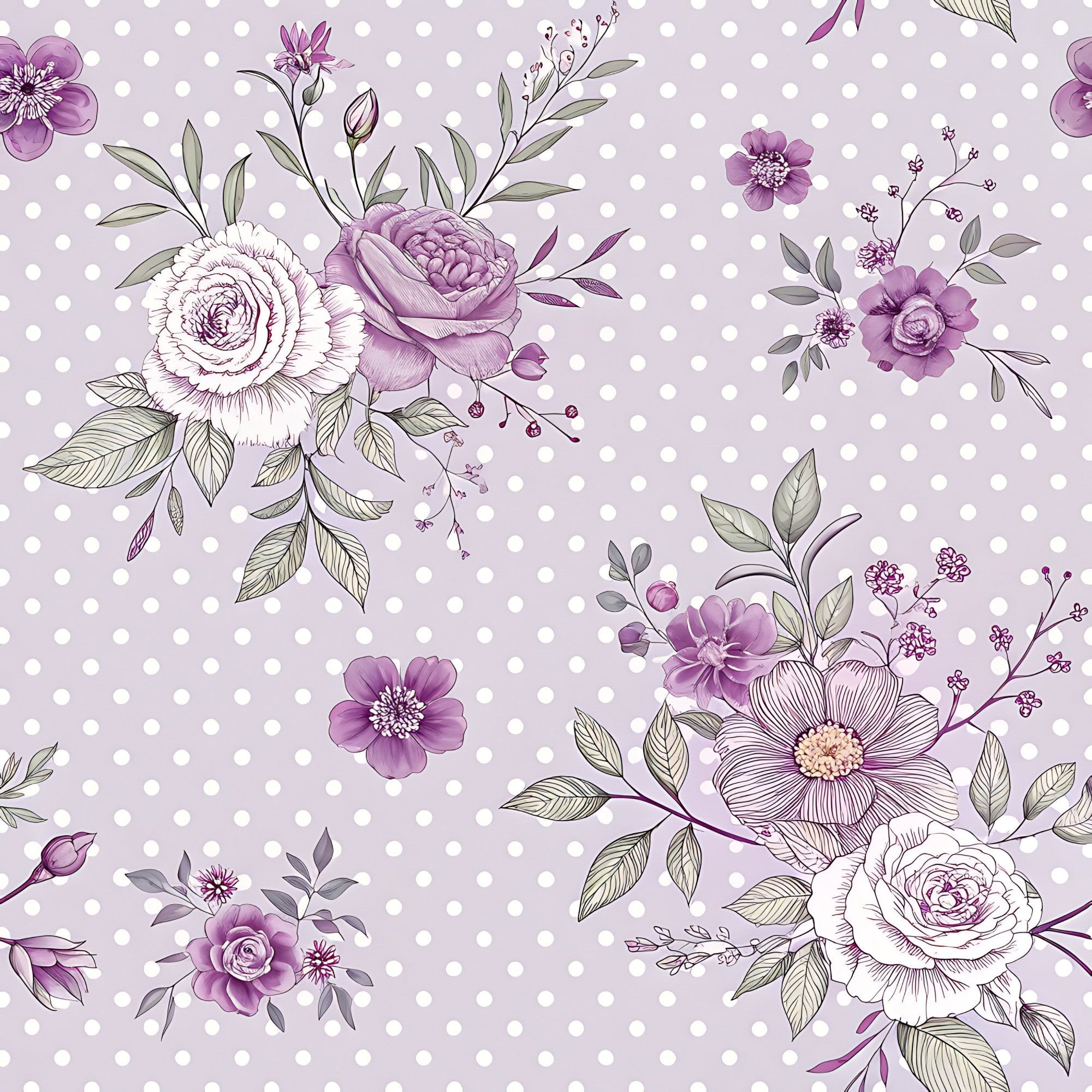 Lilac Ribbon Trellis Pattern 1 Minky Fabric