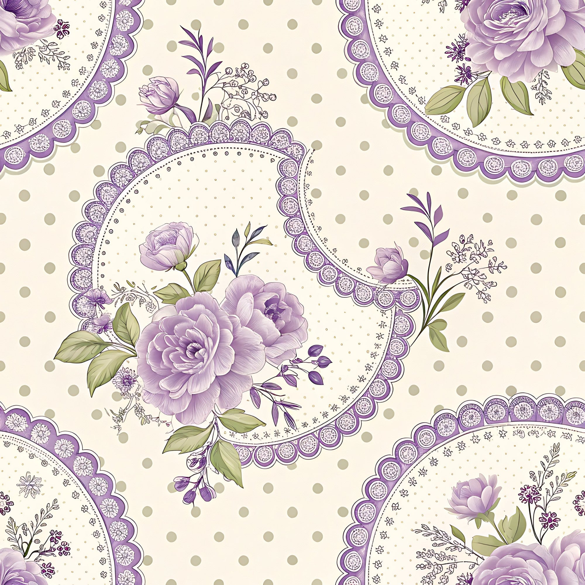 Lilac Ribbon Trellis Pattern 10 Minky Fabric
