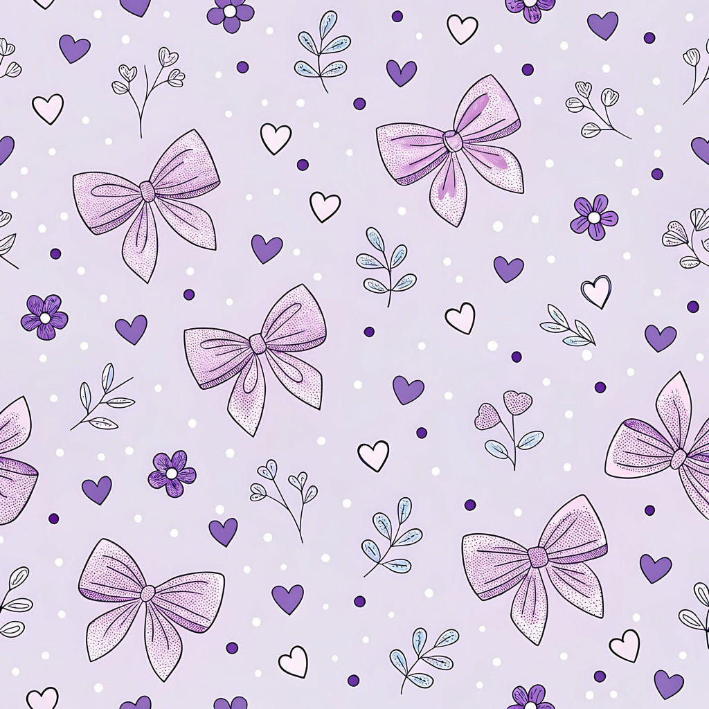 Lilac Ribbon Trellis Pattern 13 Minky Fabric