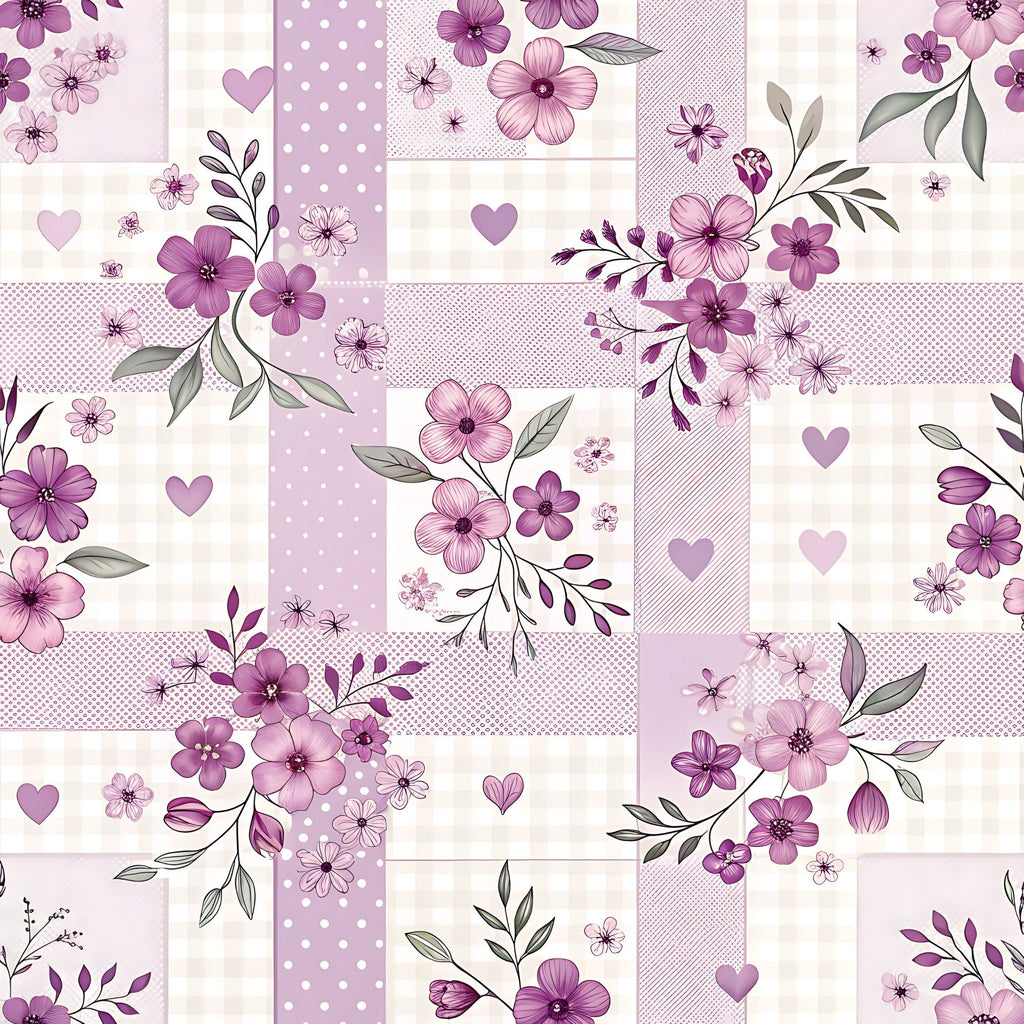 Lilac Ribbon Trellis Pattern 18 Minky Fabric