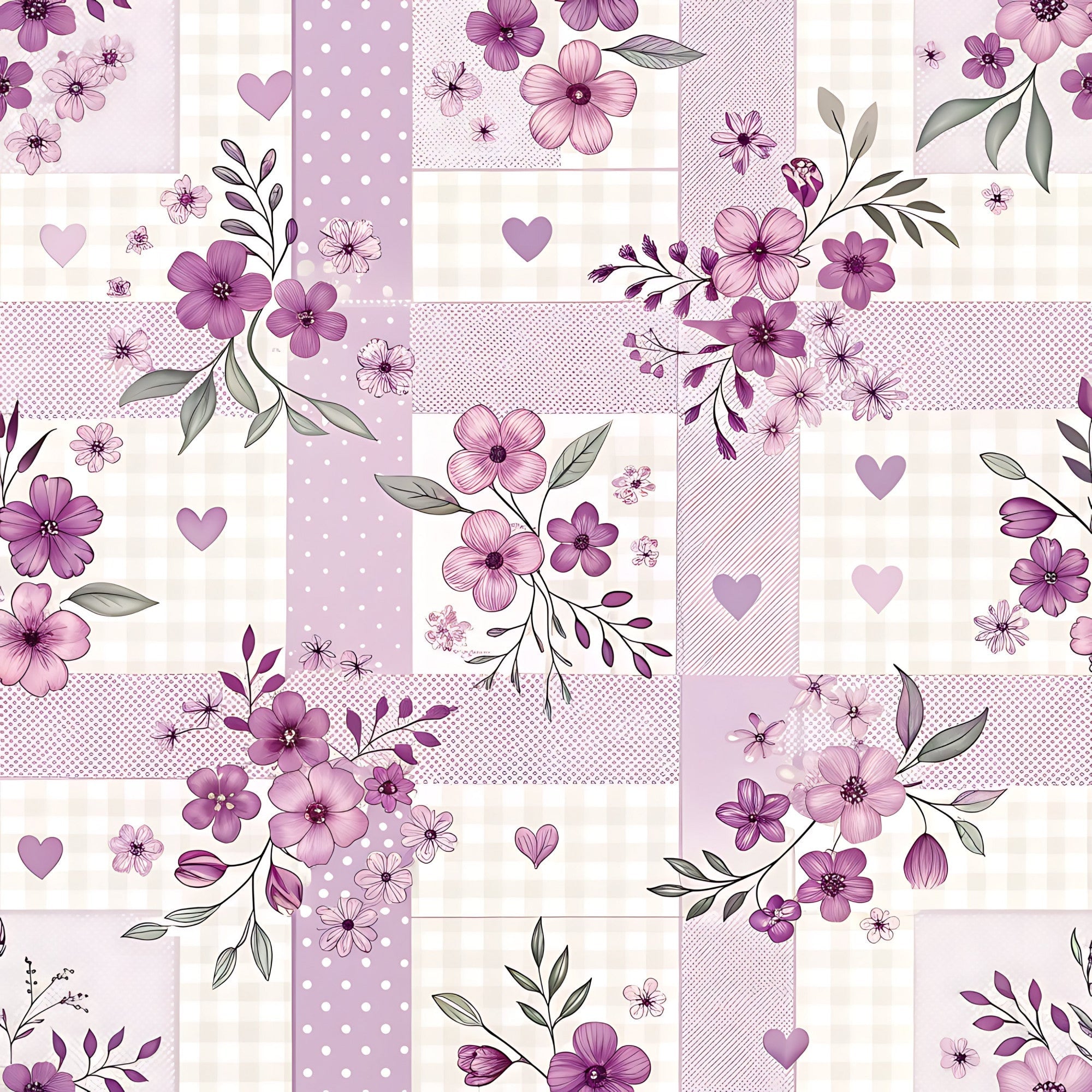 Lilac Ribbon Trellis Pattern 18 Minky Fabric