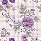 Lilac Ribbon Trellis Pattern 20 Minky Fabric