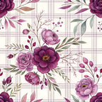 Lilac Ribbon Trellis Pattern 21 Minky Fabric