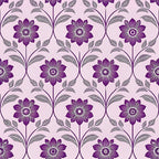 Lilac Ribbon Trellis Pattern 22 Minky Fabric
