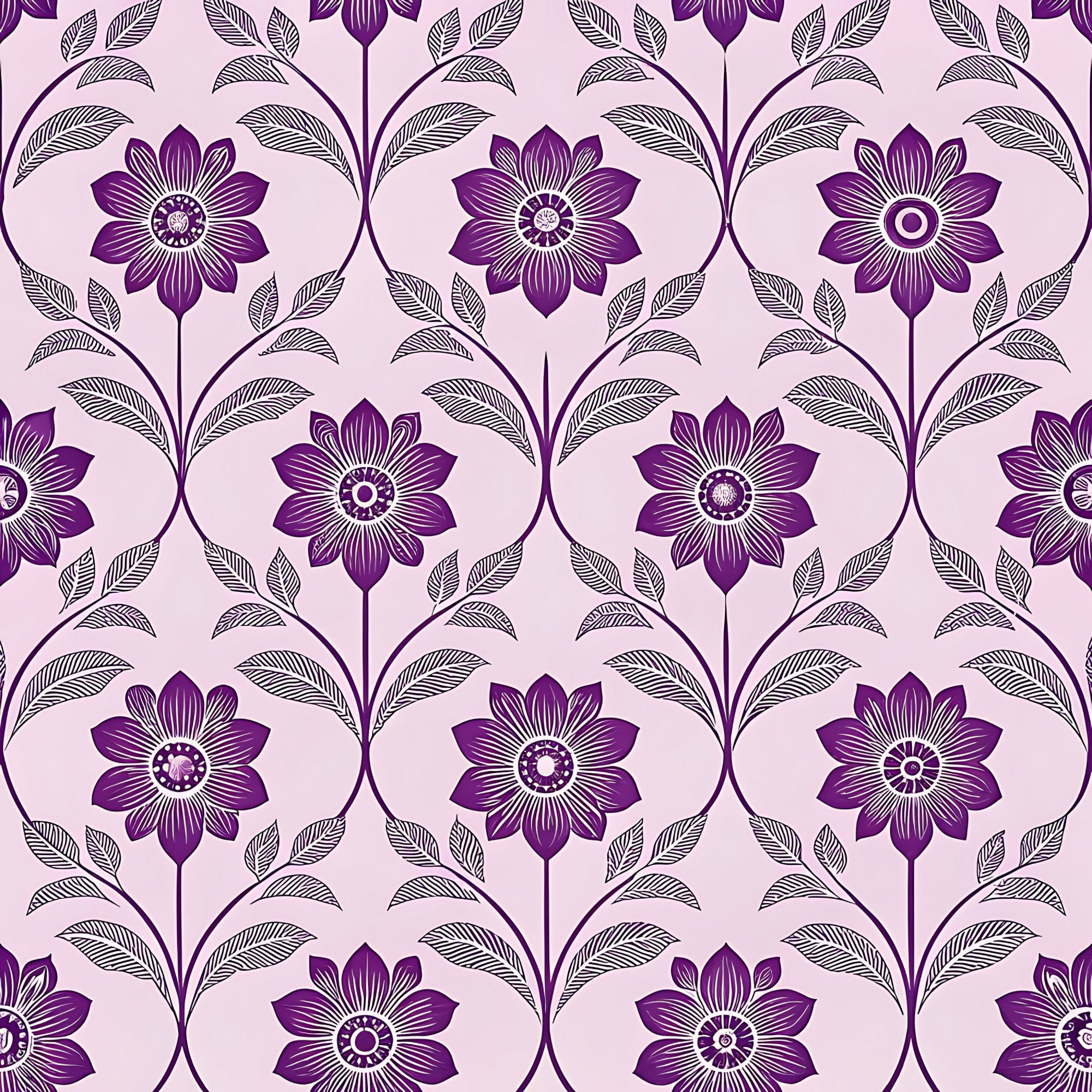 Lilac Ribbon Trellis Pattern 22 Minky Fabric