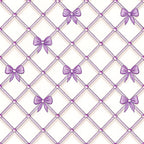 Lilac Ribbon Trellis Pattern 25 Minky Fabric