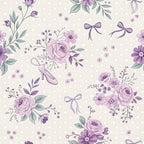 Lilac Ribbon Trellis Pattern 3 Minky Fabric