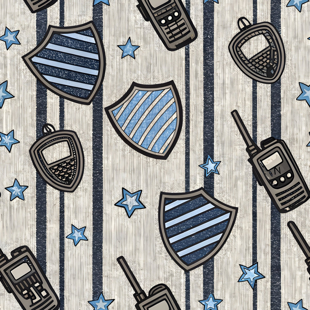 Law Enforcement Pattern 1 Minky Fabric