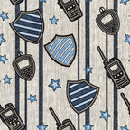 Law Enforcement Pattern 1 Minky Fabric