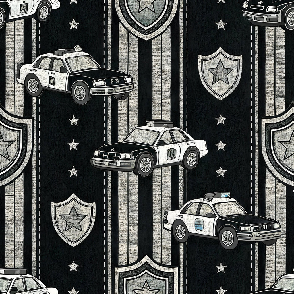 Law Enforcement Pattern 7 Minky Fabric