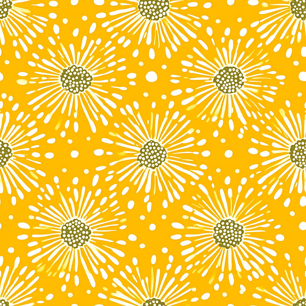 Lemon Burst Pattern 1 Minky Fabric