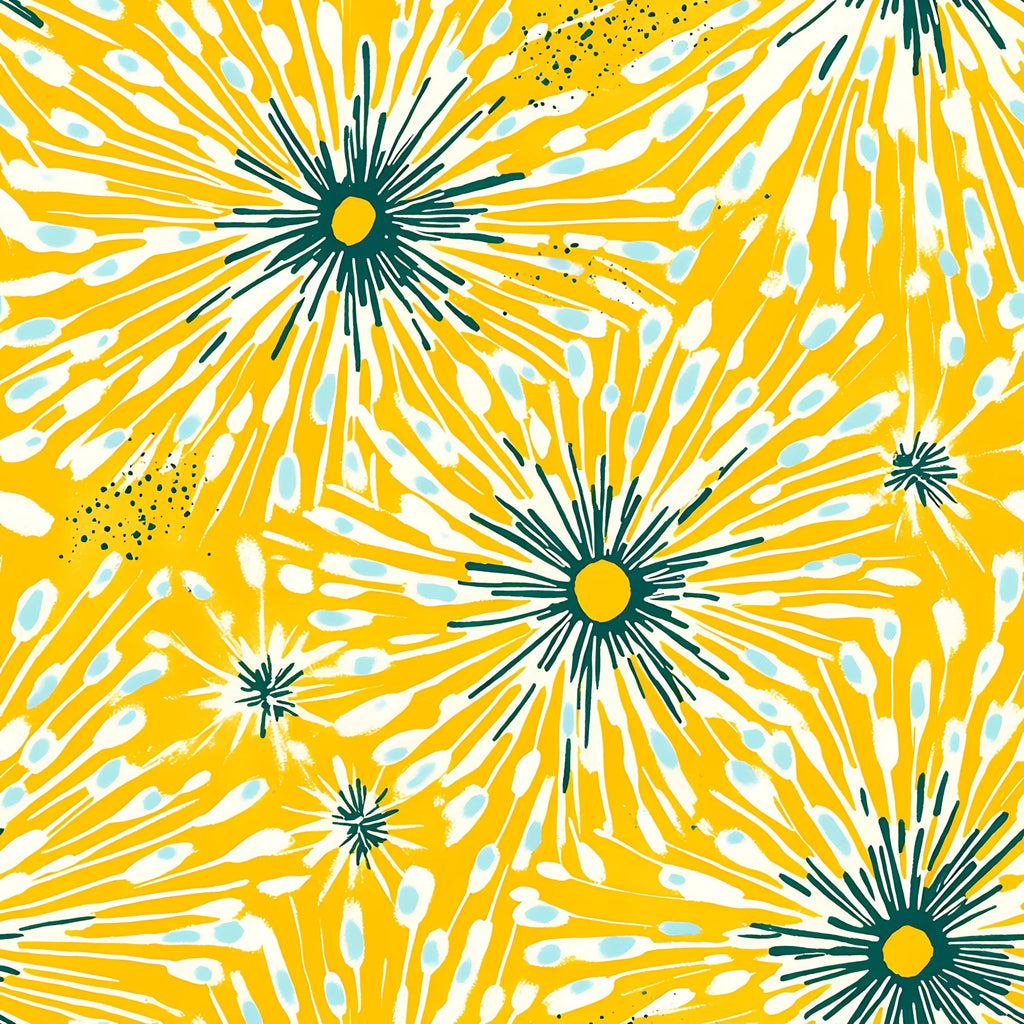 Lemon Burst Pattern 10 Minky Fabric